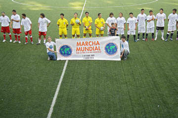 Partido Futbol Marcha Mundial en Chile
